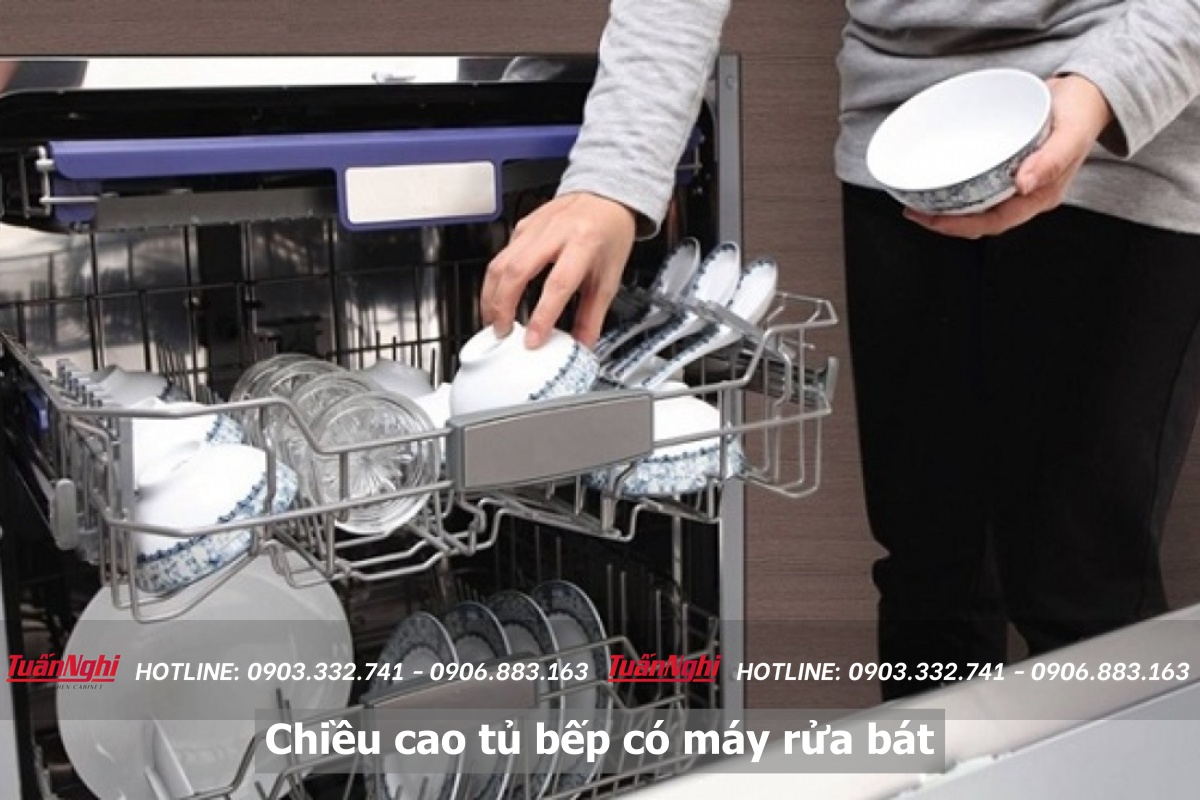 Kích Thước Chiều Cao Tủ Bếp Có Máy Rửa Bát - Tuấn Nghi 41 Chiều cao tủ bếp có máy rửa bát