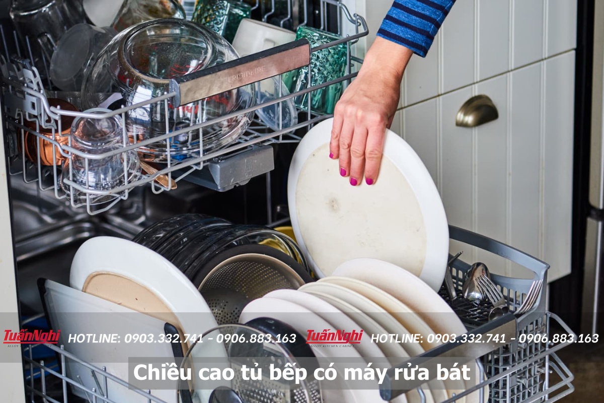 Kích Thước Chiều Cao Tủ Bếp Có Máy Rửa Bát - Tuấn Nghi 24 Chiều cao tủ bếp có máy rửa bát