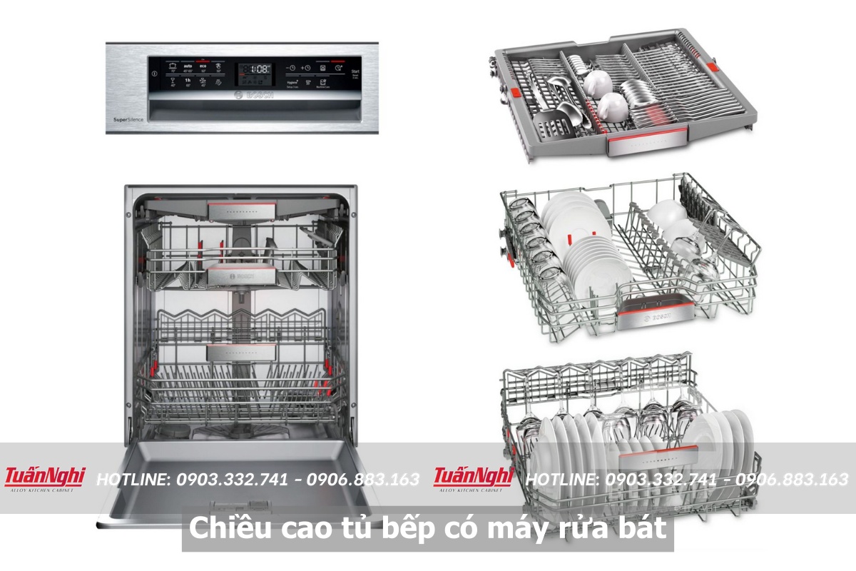 Kích Thước Chiều Cao Tủ Bếp Có Máy Rửa Bát - Tuấn Nghi 32 Chiều cao tủ bếp có máy rửa bát