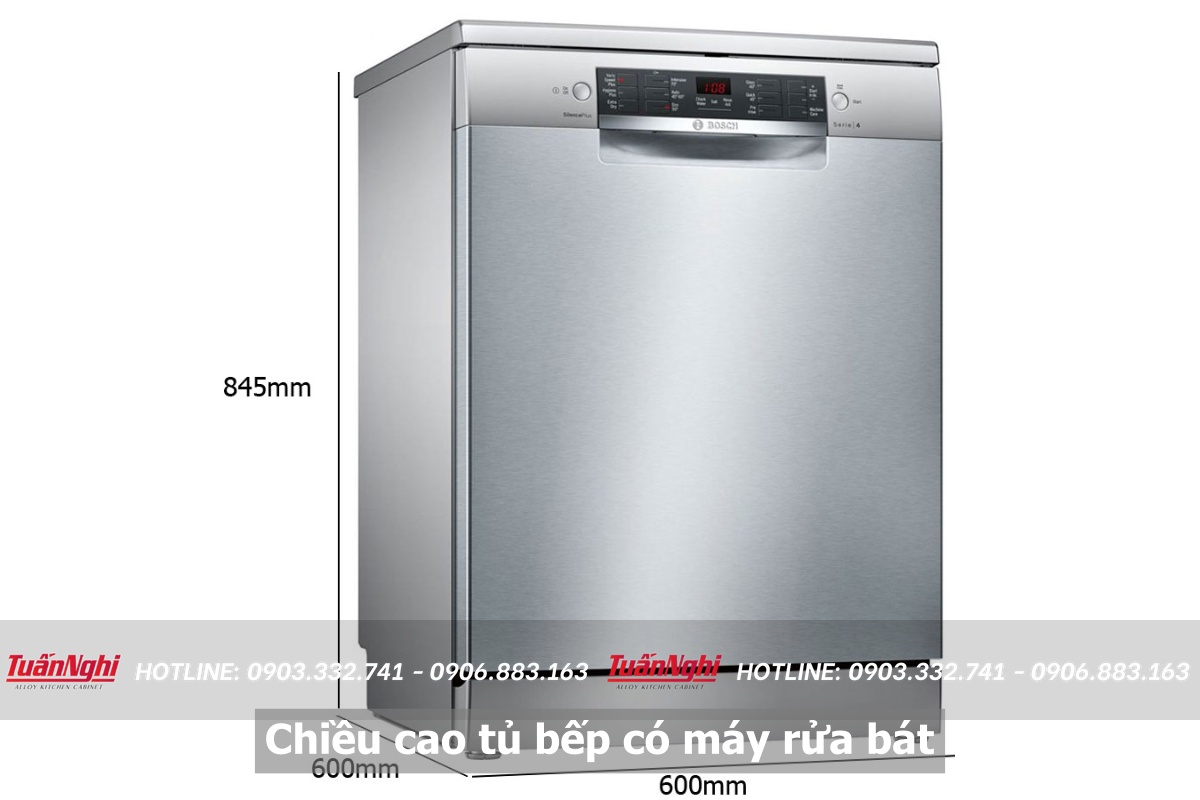 Kích Thước Chiều Cao Tủ Bếp Có Máy Rửa Bát - Tuấn Nghi 35 Chiều cao tủ bếp có máy rửa bát