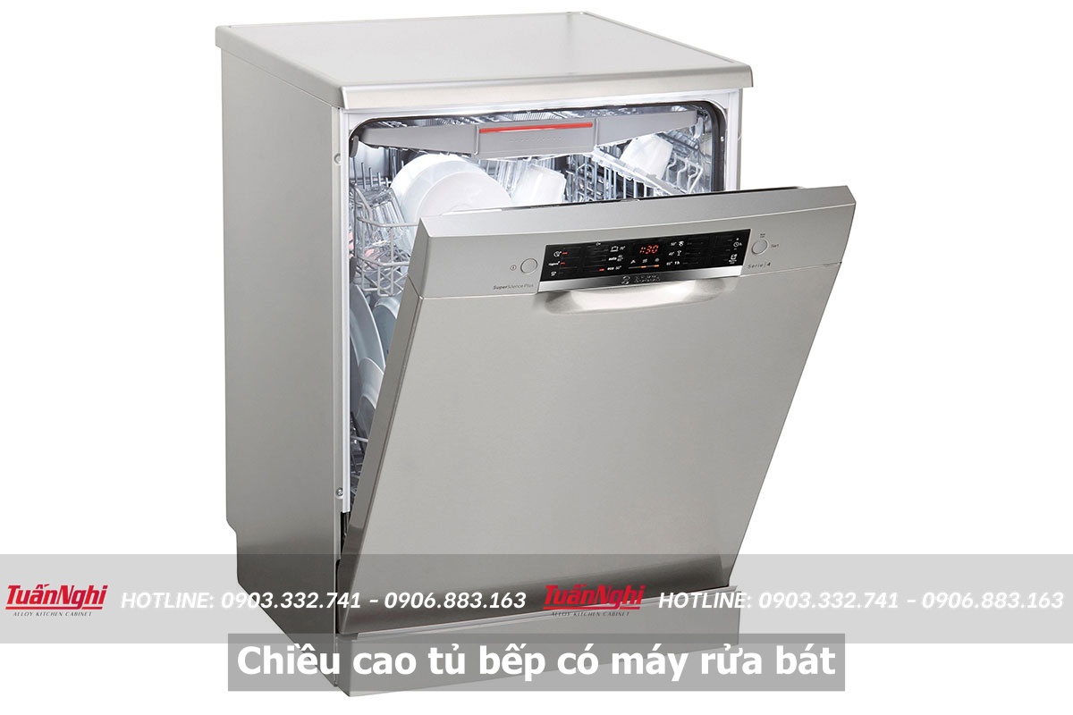 Kích Thước Chiều Cao Tủ Bếp Có Máy Rửa Bát - Tuấn Nghi 34 Chiều cao tủ bếp có máy rửa bát