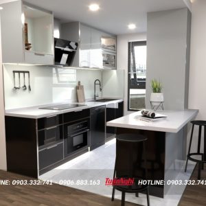 tủ bếp chữ i tb25