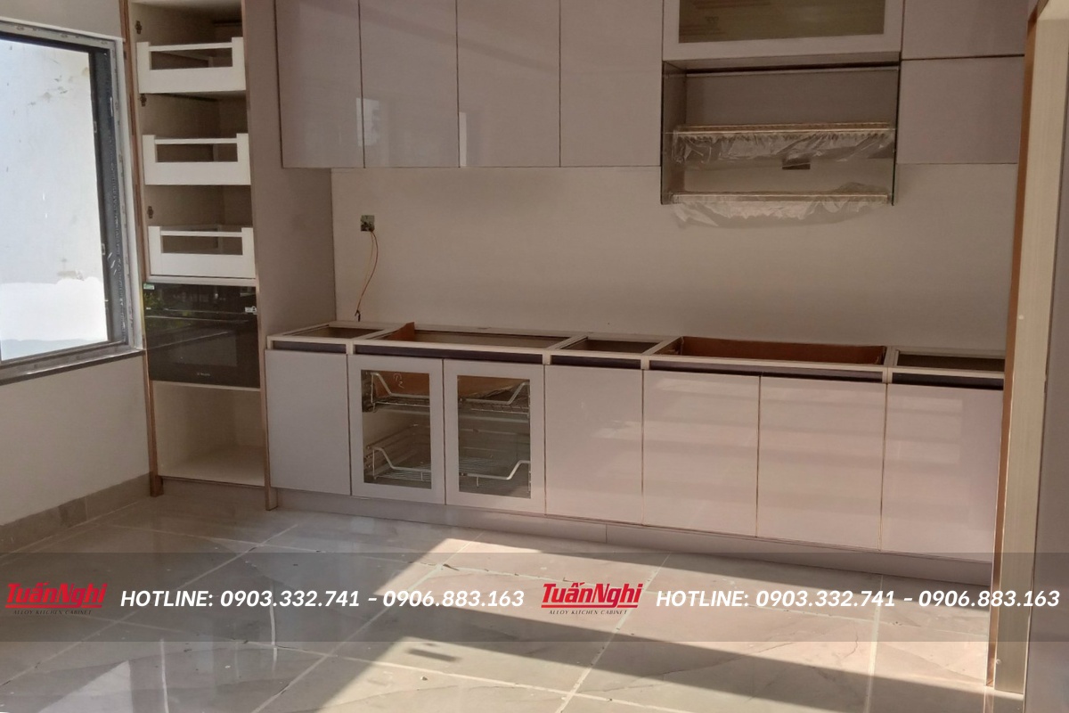 Tủ bếp chữ i hợp kim nhôm TB38 1 tb38