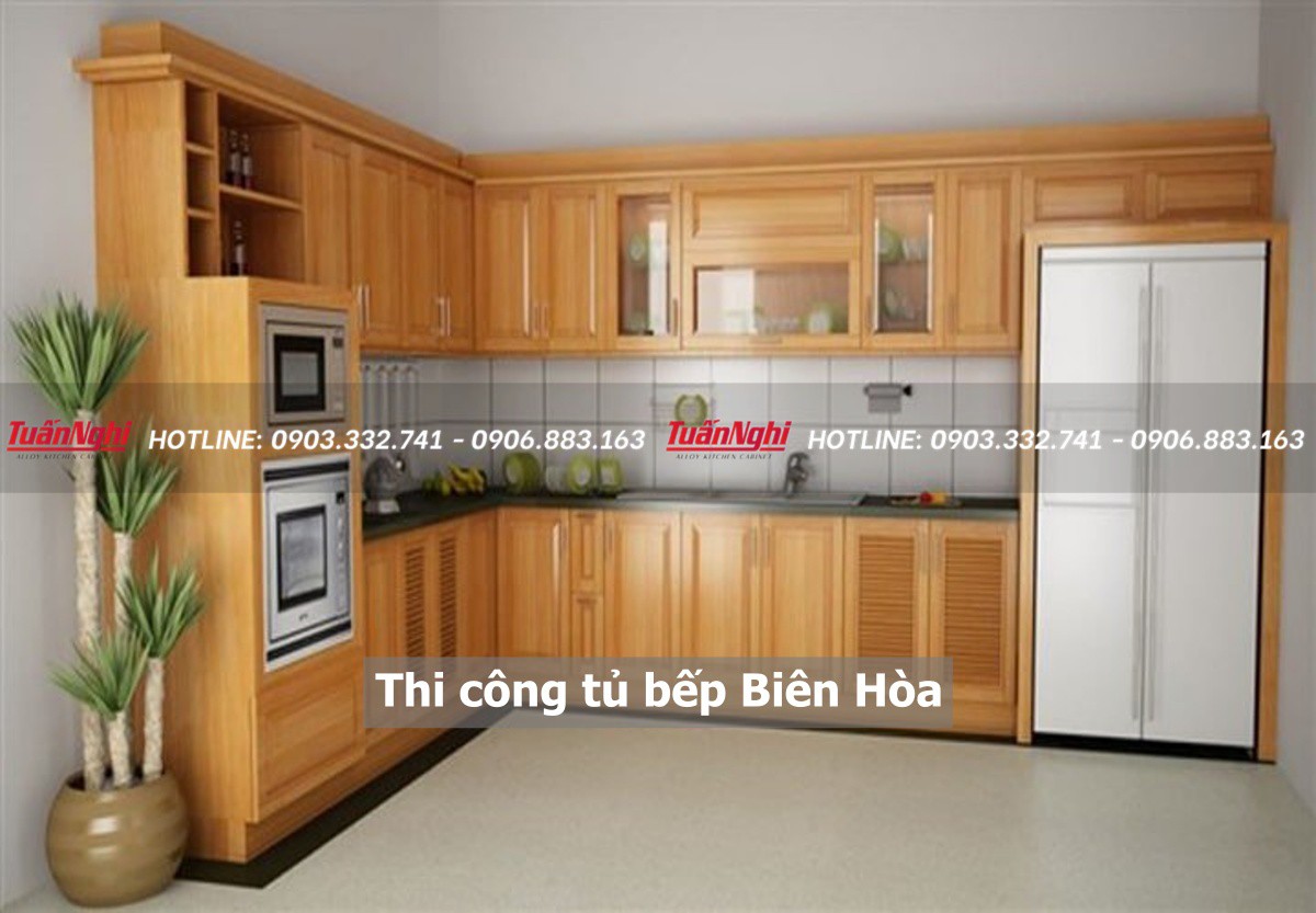 Thi công tủ bếp biên hòa