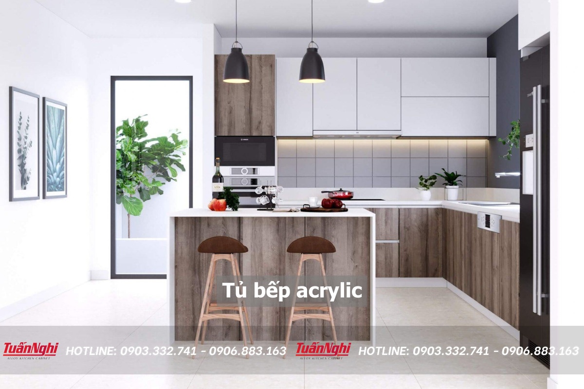 10+ Mẫu Tủ Bếp Acrylic Siêu Đẹp Hiện Đại Cao Cấp 2023 21 Tủ bếp acrylic