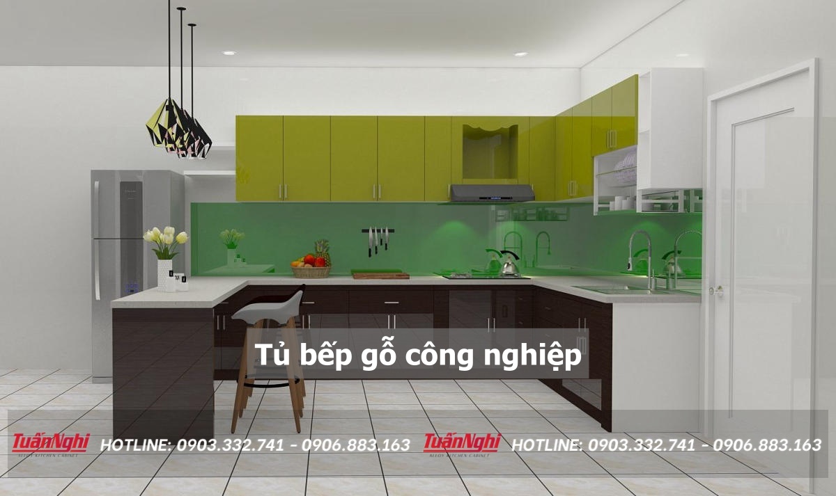 10+ Mẫu Tủ Bếp Gỗ Công Nghiệp Hiện Đại Kèm Báo Giá 2023 26 Tủ bếp gỗ công nghiệp