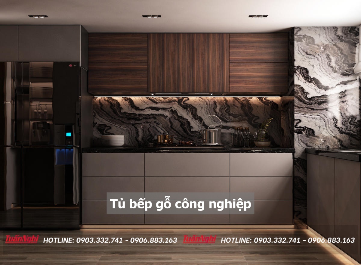 10+ Mẫu Tủ Bếp Gỗ Công Nghiệp Hiện Đại Kèm Báo Giá 2023 27 Tủ bếp gỗ công nghiệp