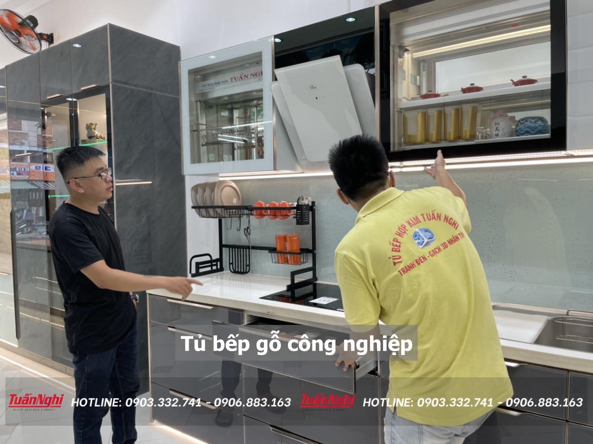 10+ Mẫu Tủ Bếp Gỗ Công Nghiệp Hiện Đại Kèm Báo Giá 2023 28 Tủ bếp gỗ công nghiệp