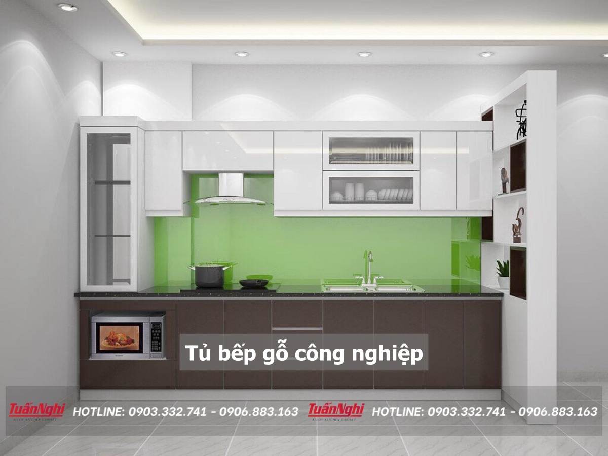 10+ Mẫu Tủ Bếp Gỗ Công Nghiệp Hiện Đại Kèm Báo Giá 2023 22 Tủ bếp gỗ công nghiệp
