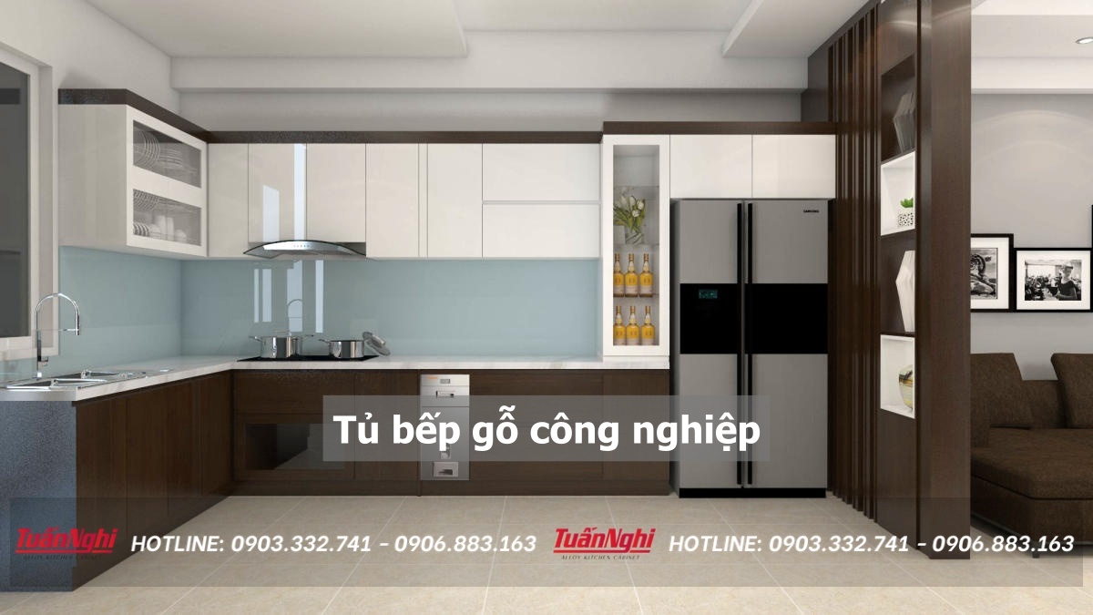 10+ Mẫu Tủ Bếp Gỗ Công Nghiệp Hiện Đại Kèm Báo Giá 2023 23 Tủ bếp gỗ công nghiệp