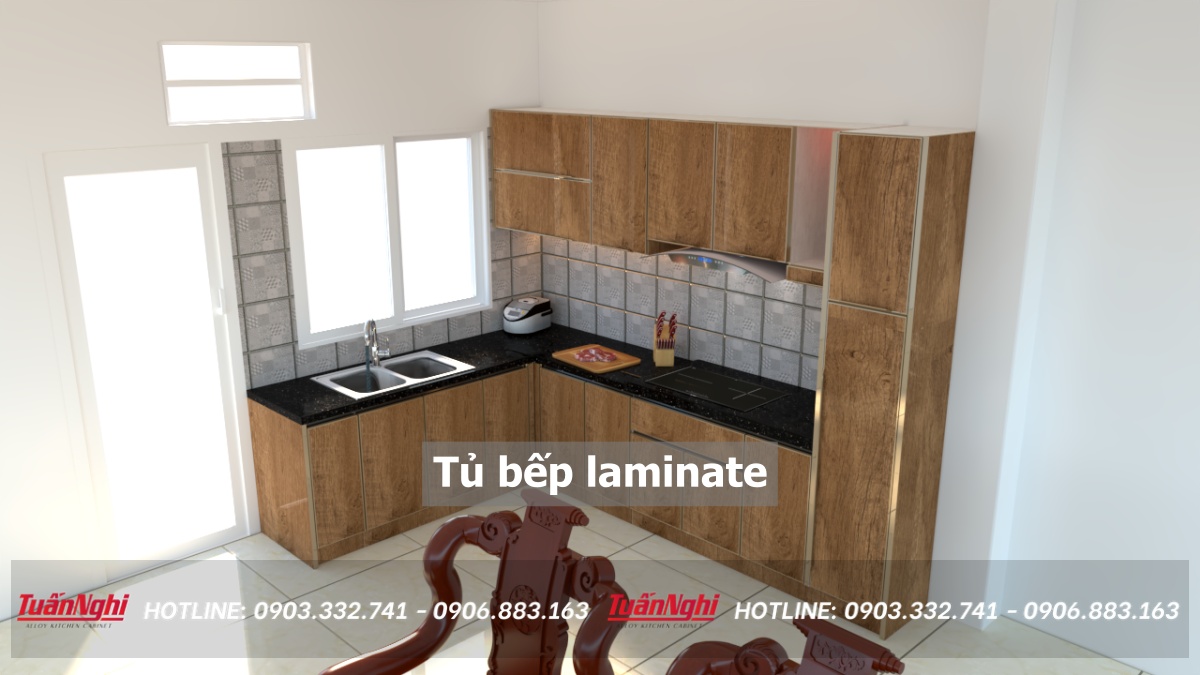 10+ Mẫu Tủ Bếp Laminate Đẹp Hiện Đại Sang Trọng Nhất 2022 15 Tủ bếp laminate