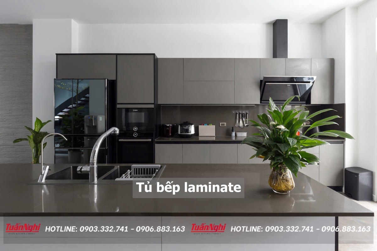 10+ Mẫu Tủ Bếp Laminate Đẹp Hiện Đại Sang Trọng Nhất 2022 17 Tủ bếp laminate