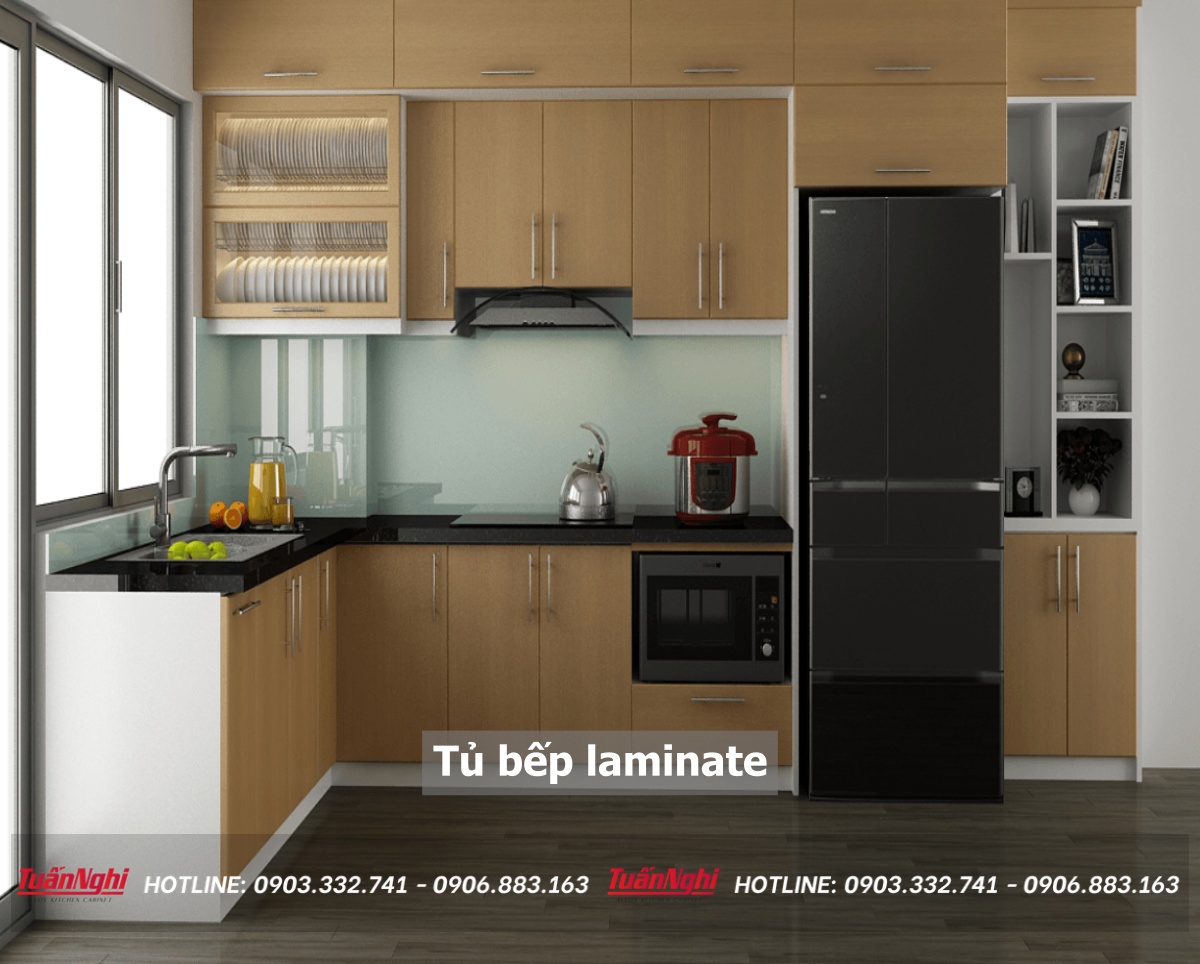 10+ Mẫu Tủ Bếp Laminate Đẹp Hiện Đại Sang Trọng Nhất 2022 19 Tủ bếp laminate