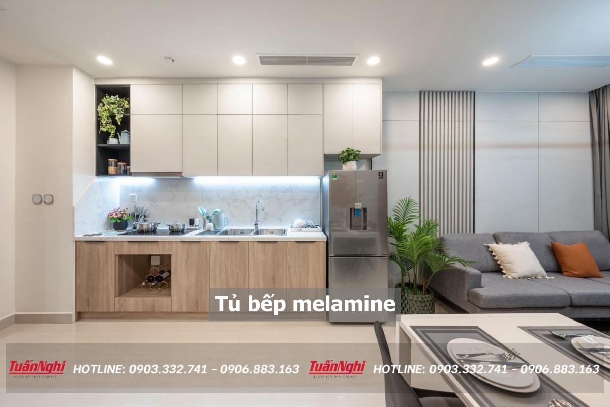 Tủ bếp melamine