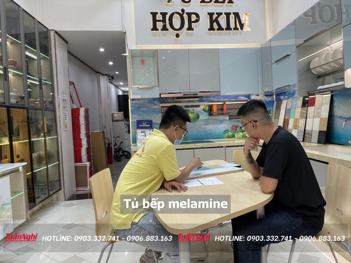 Tủ bếp melamine