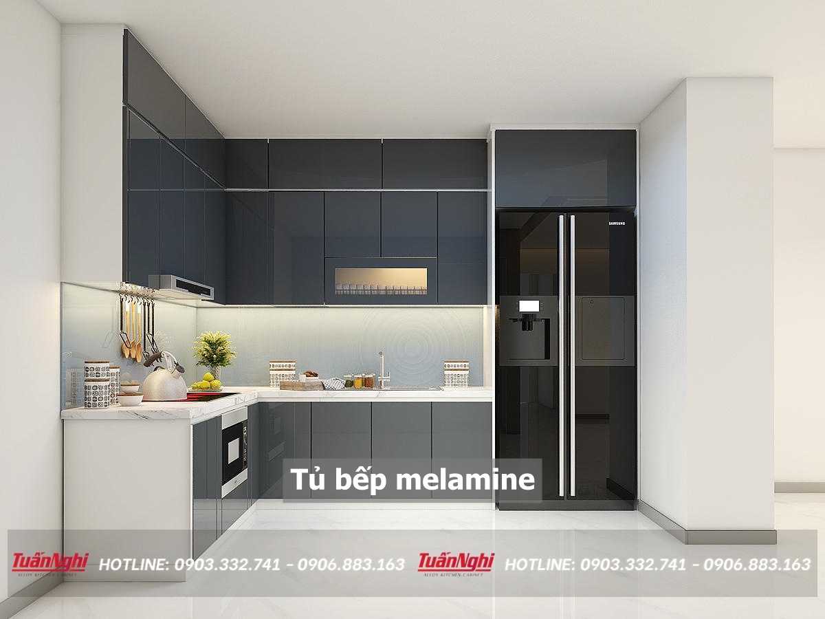 Tủ bếp melamine