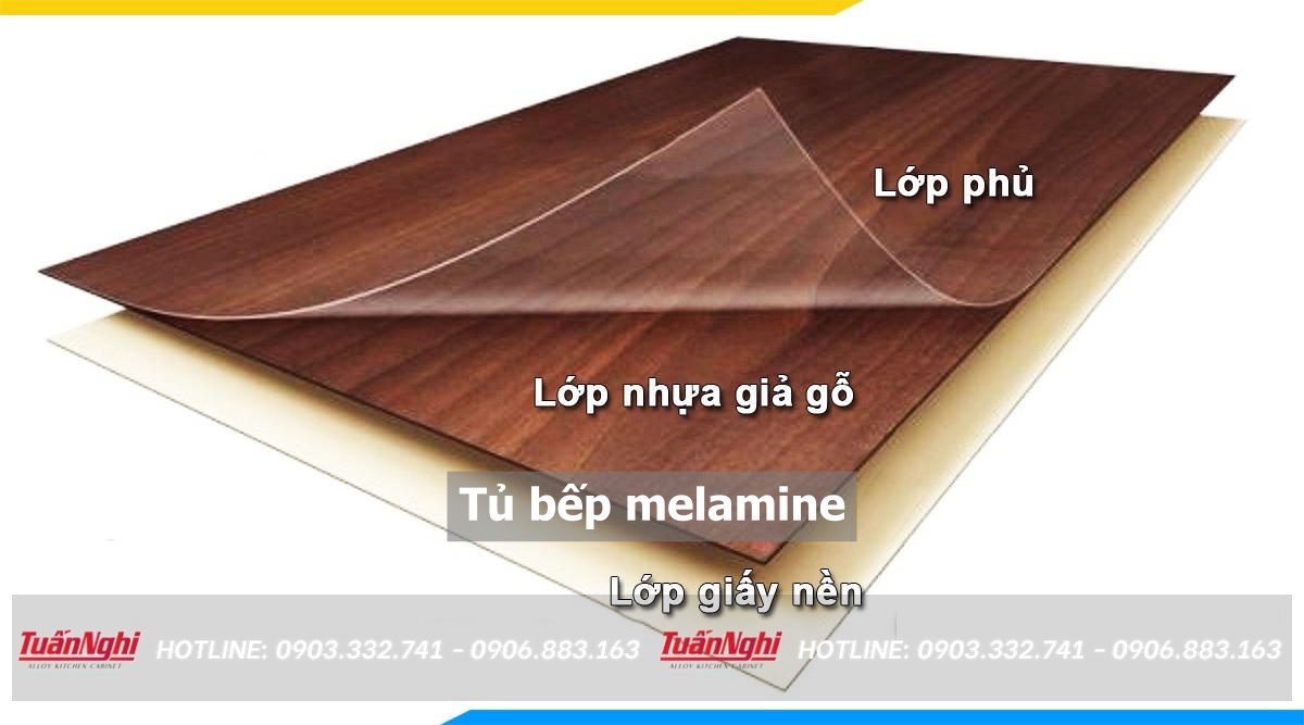 Tủ bếp melamine