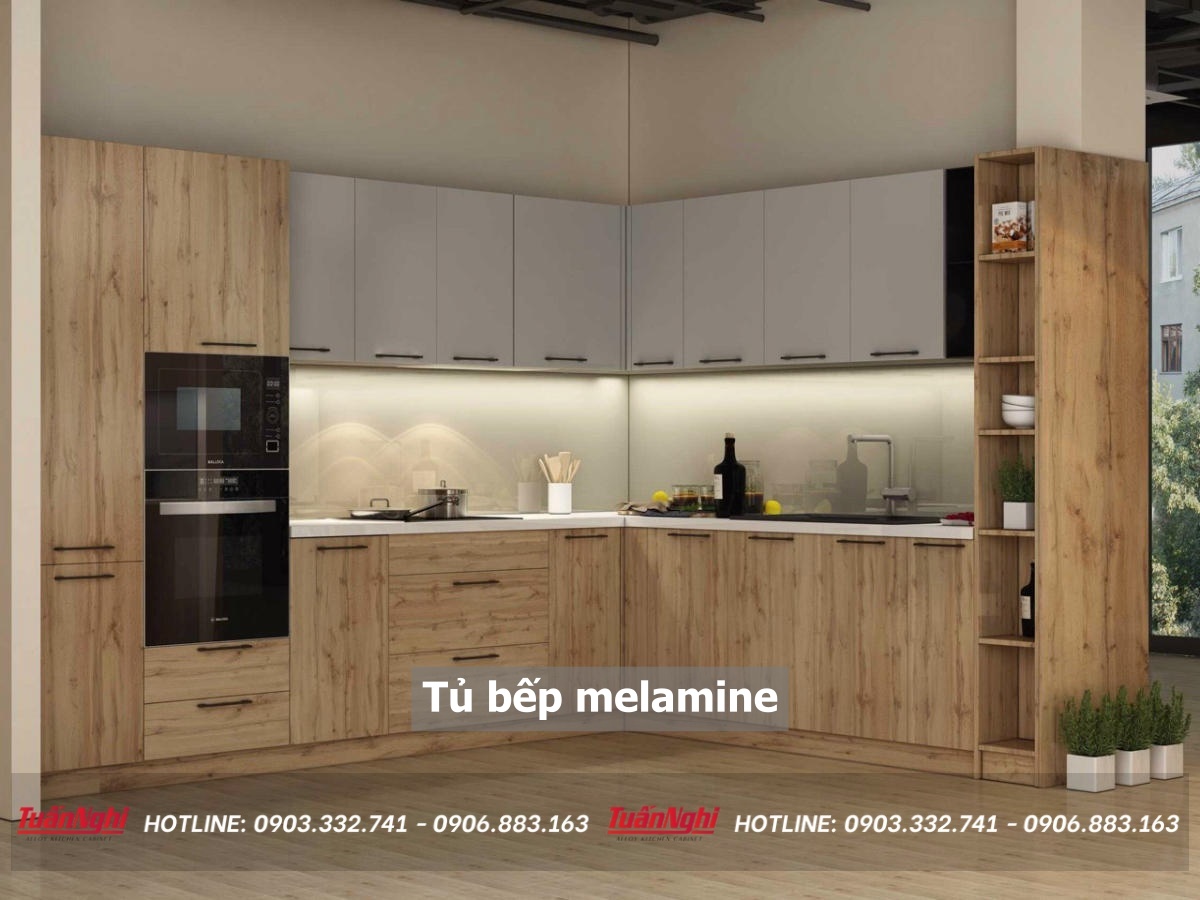 Tủ bếp melamine