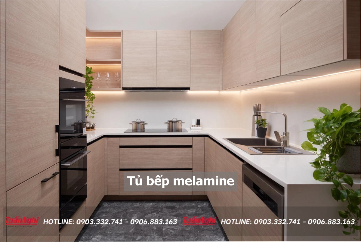Tủ bếp melamine
