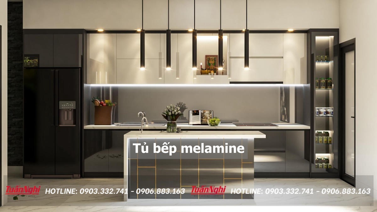Tủ bếp melamine