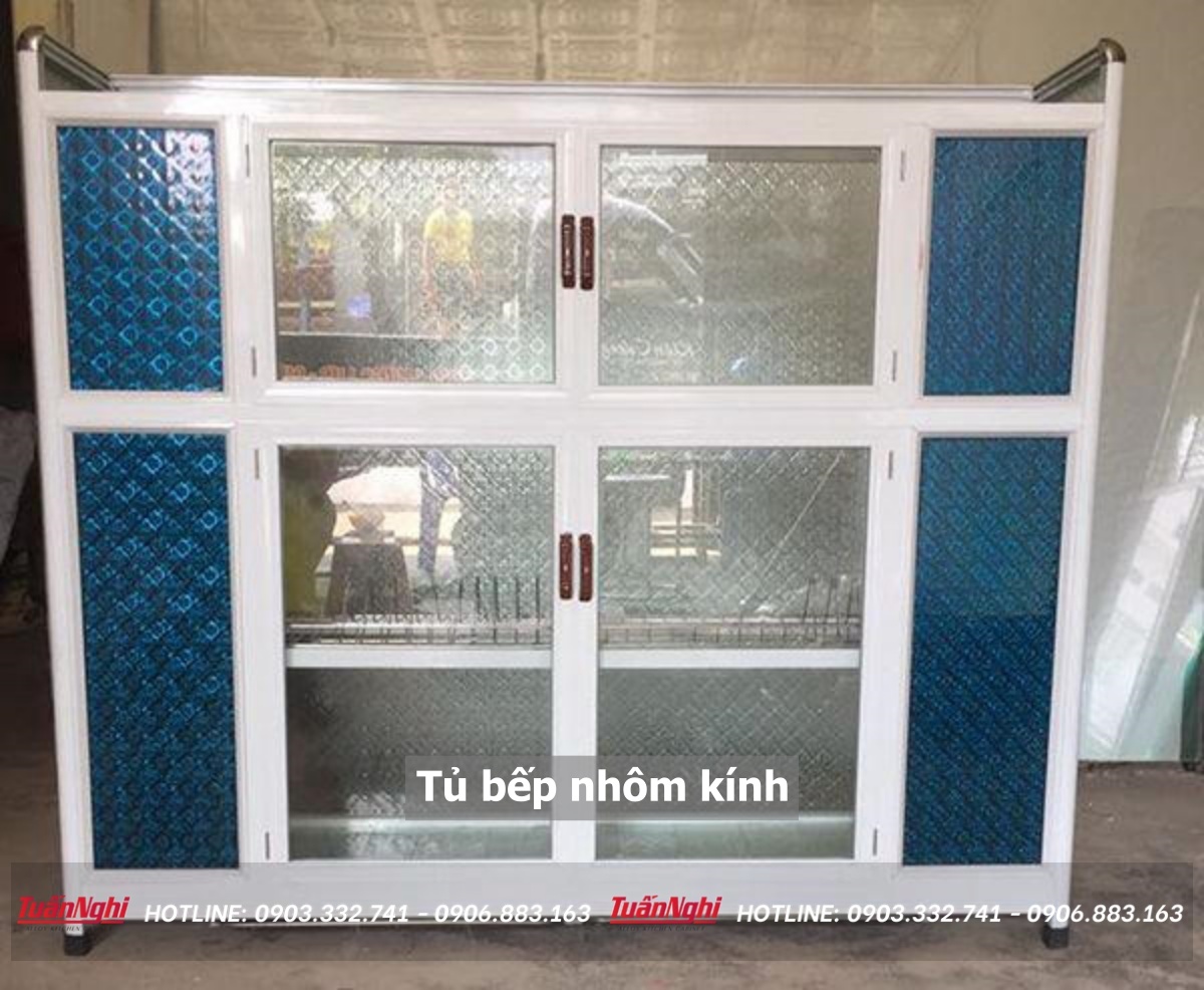 15+ Mẫu Tủ Bếp Nhôm Kính Đẹp Không Thể Bỏ Qua 2023 35 Tủ bếp nhôm kính