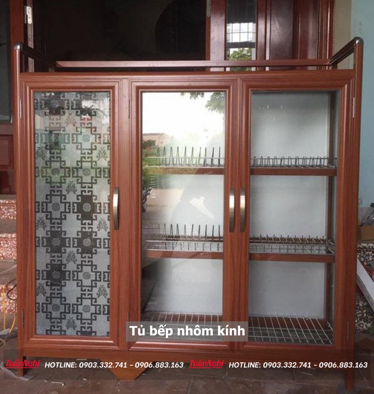 15+ Mẫu Tủ Bếp Nhôm Kính Đẹp Không Thể Bỏ Qua 2023 34 Tủ bếp nhôm kính