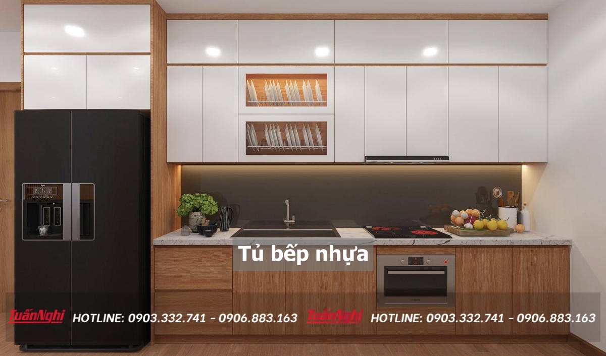 10+ Mẫu Tủ Bếp Nhựa Đẹp Bền Được Dùng Nhiều Nhất 2023 14 Tủ bếp nhựa
