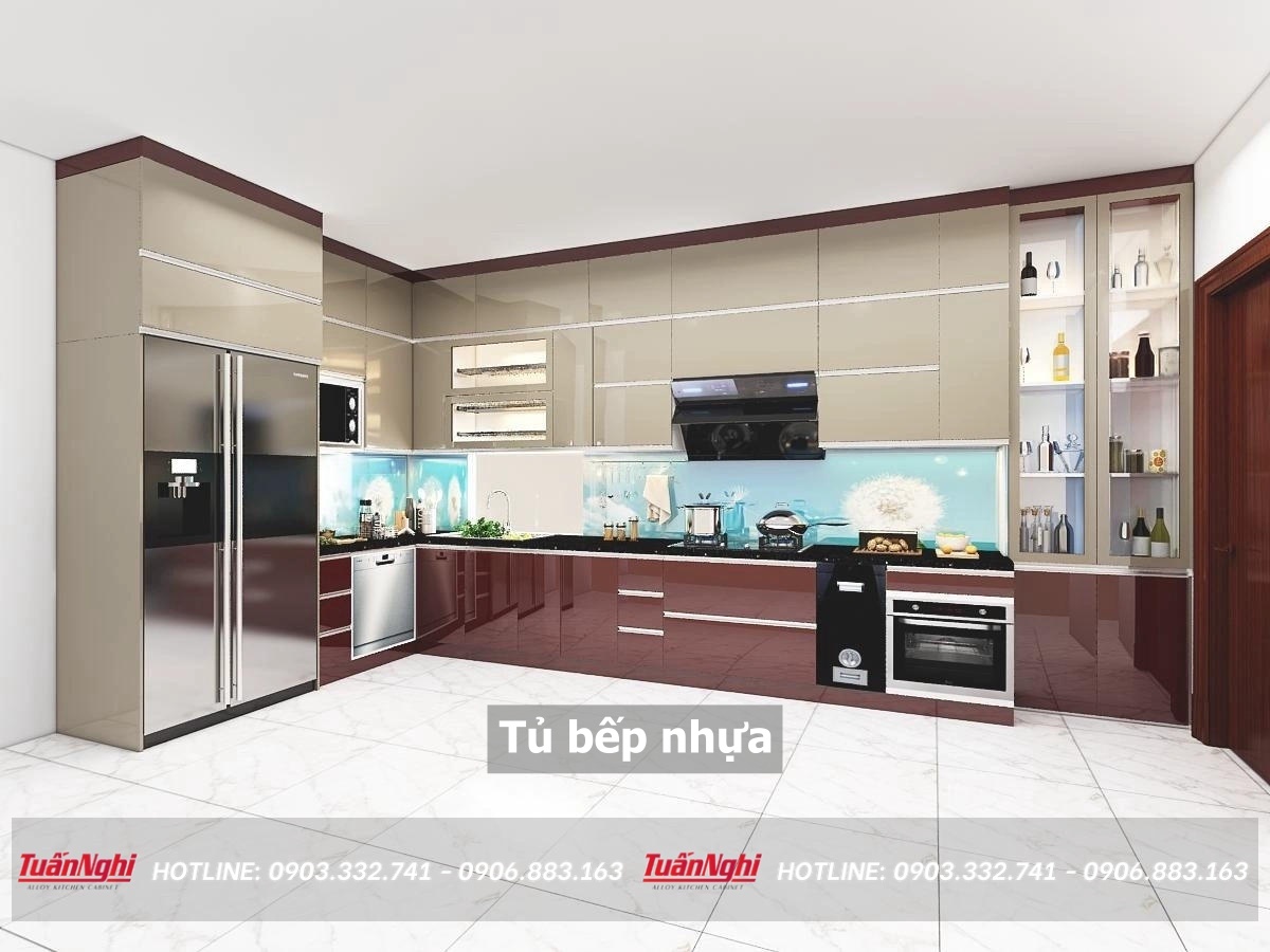 10+ Mẫu Tủ Bếp Nhựa Đẹp Bền Được Dùng Nhiều Nhất 2023 15 Tủ bếp nhựa