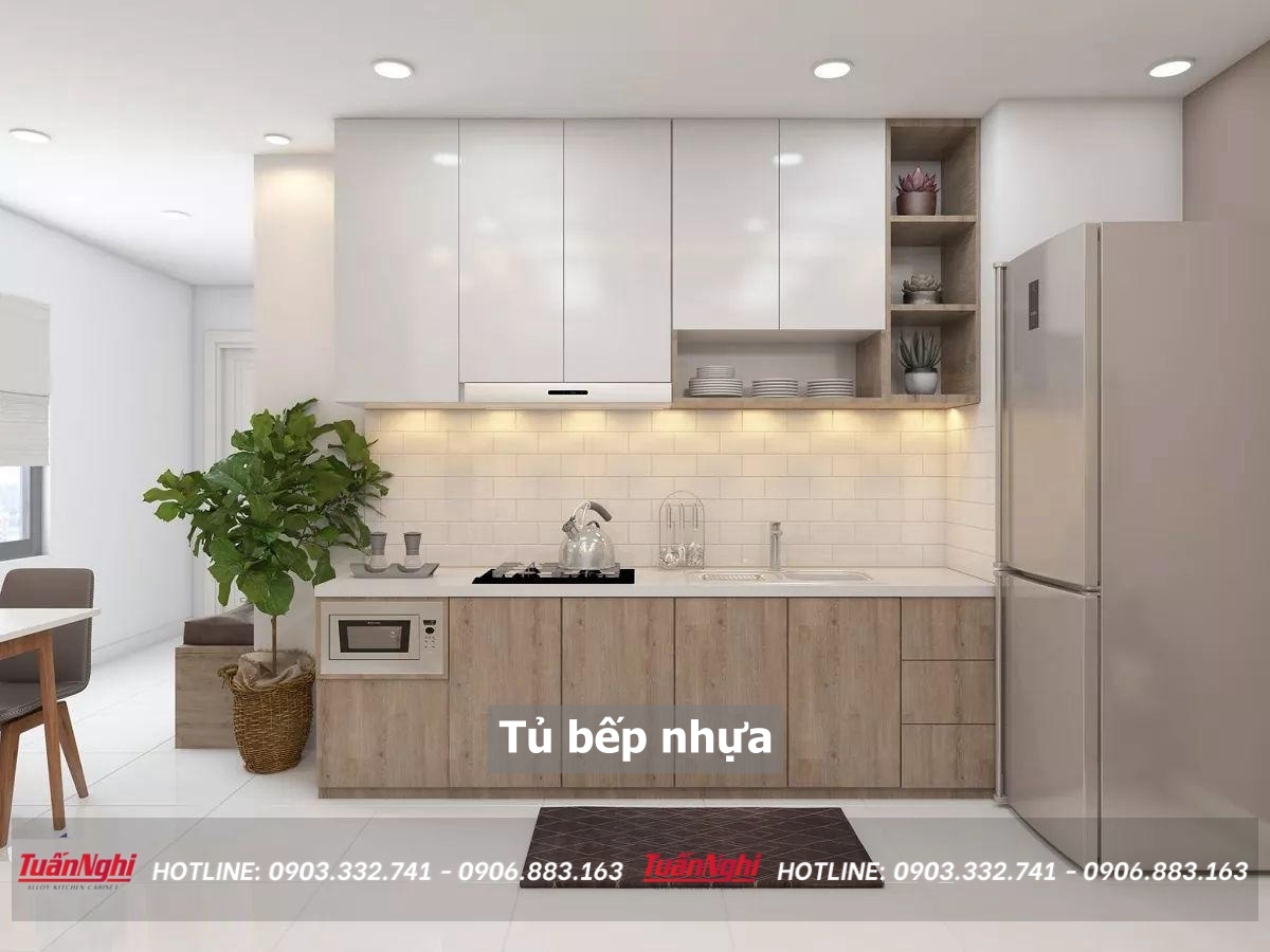 10+ Mẫu Tủ Bếp Nhựa Đẹp Bền Được Dùng Nhiều Nhất 2023 11 Tủ bếp nhựa