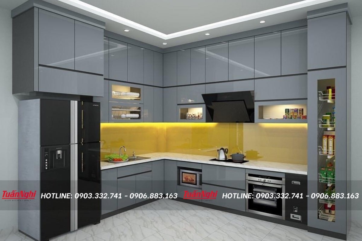 Tủ bếp hiện đại được nhiều người yêu thích