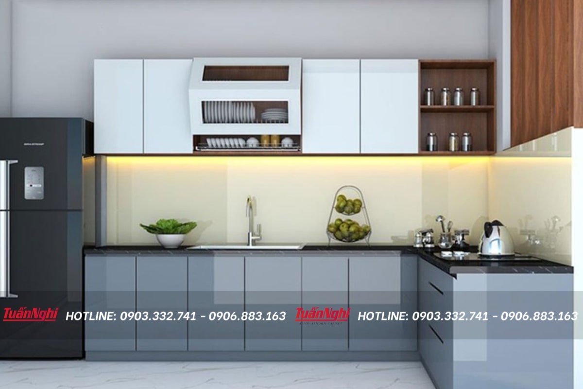 Tủ bếp sản xuất trong nước đẹp và chất lượng không thua kém tủ bếp nhập khẩu