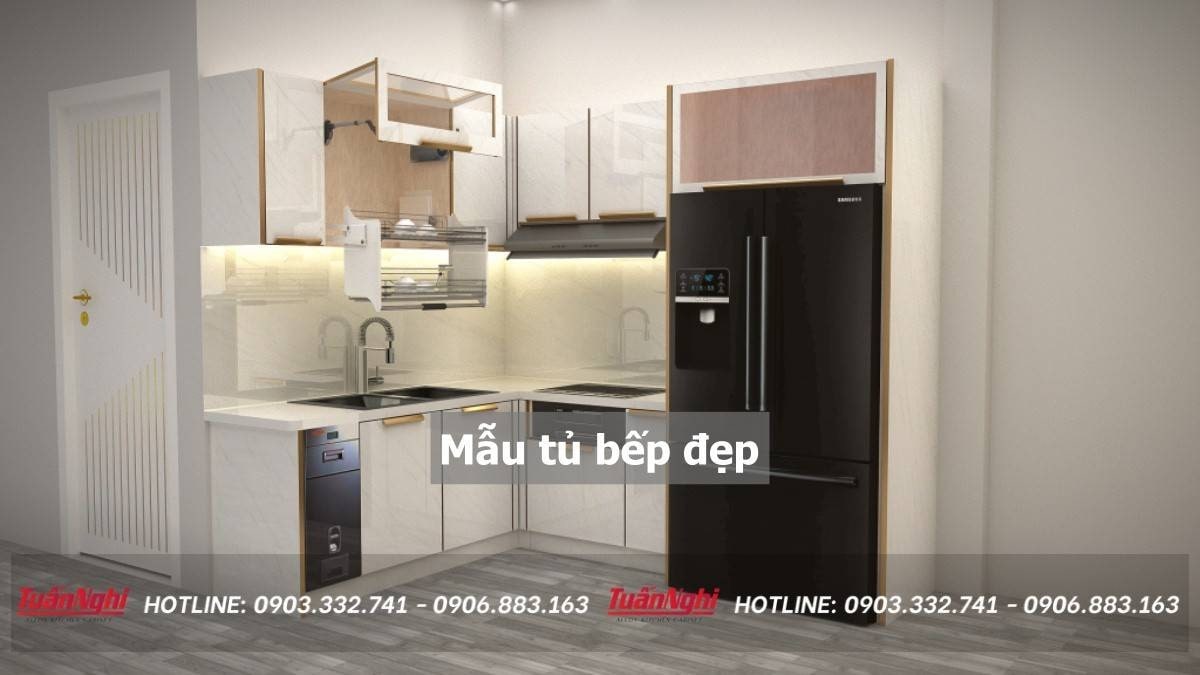 Cách chọn màu tủ bếp sang trọng, hợp phong thủy 63 chọn màu tủ bếp