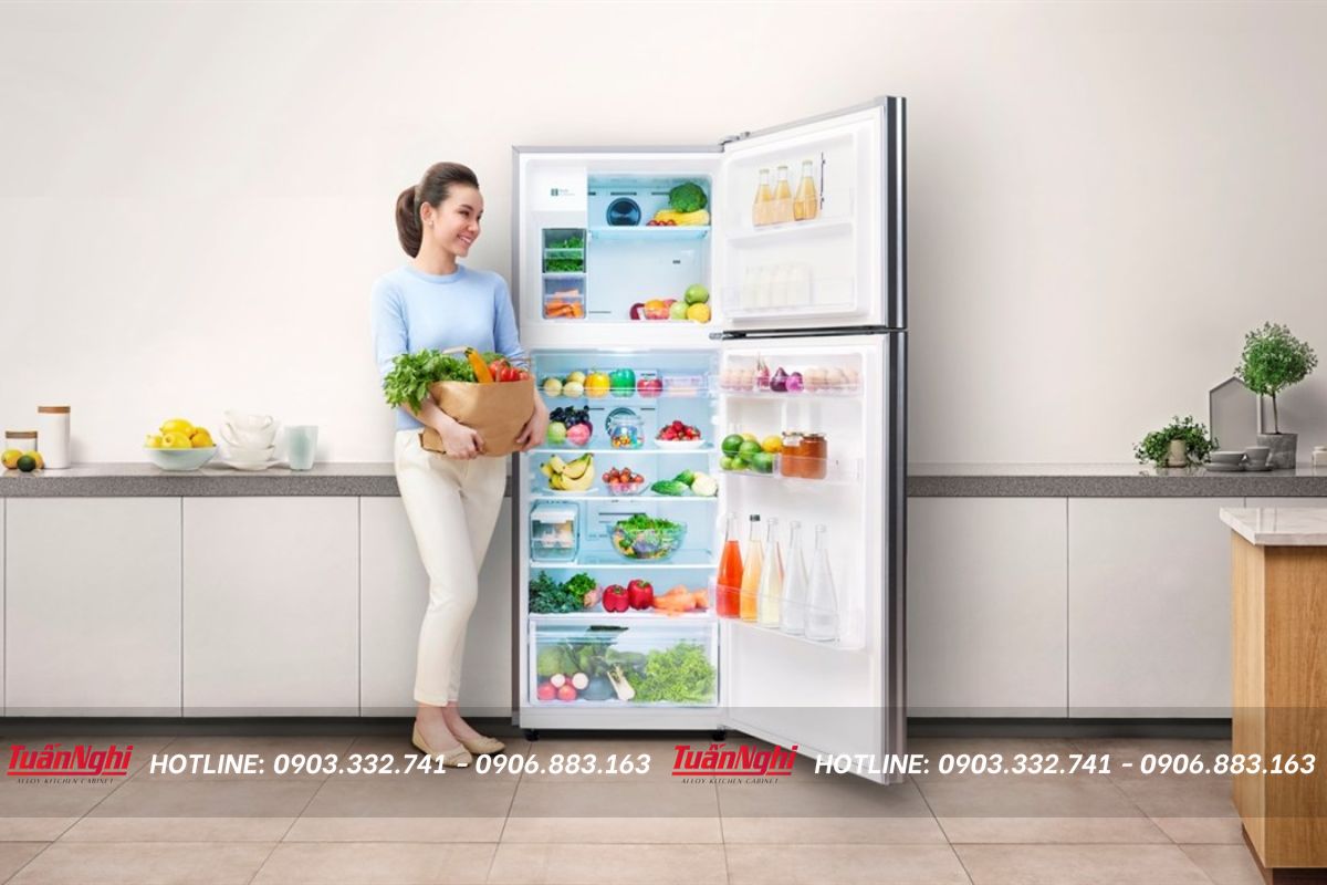 cách bố trí tủ lạnh trong bếp