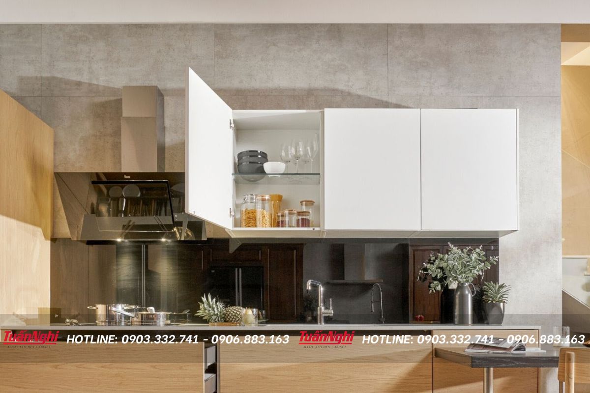 cánh tủ bếp gỗ công nghiệp