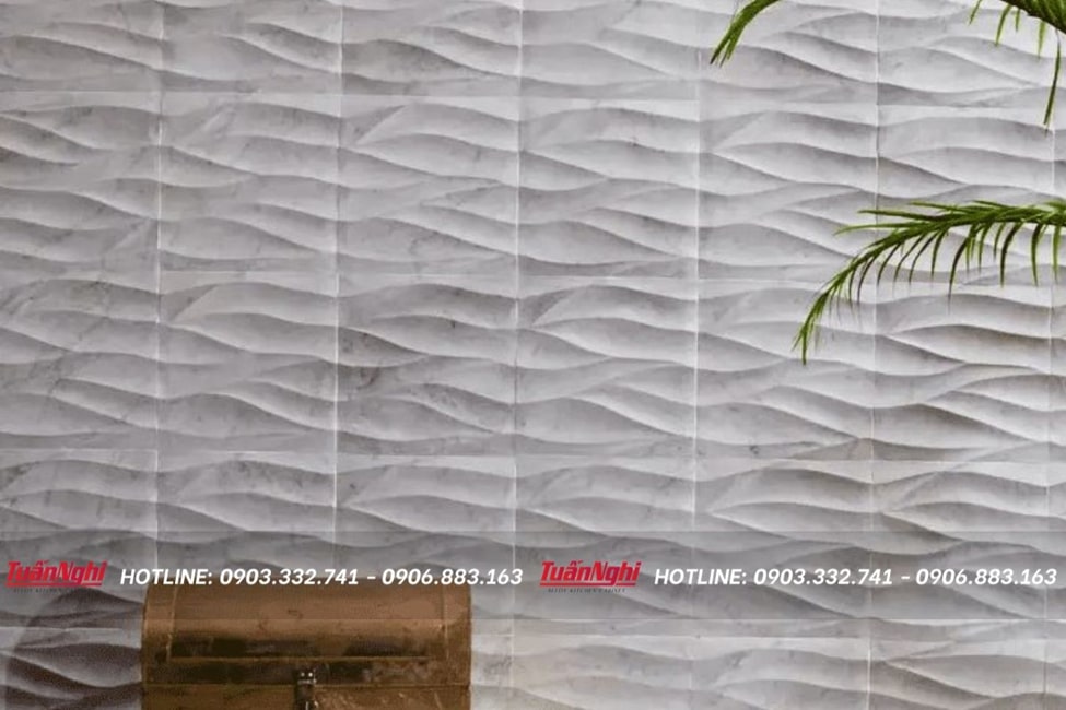 Mẫu tường ốp với gam màu xám chưa bao giờ hết hot