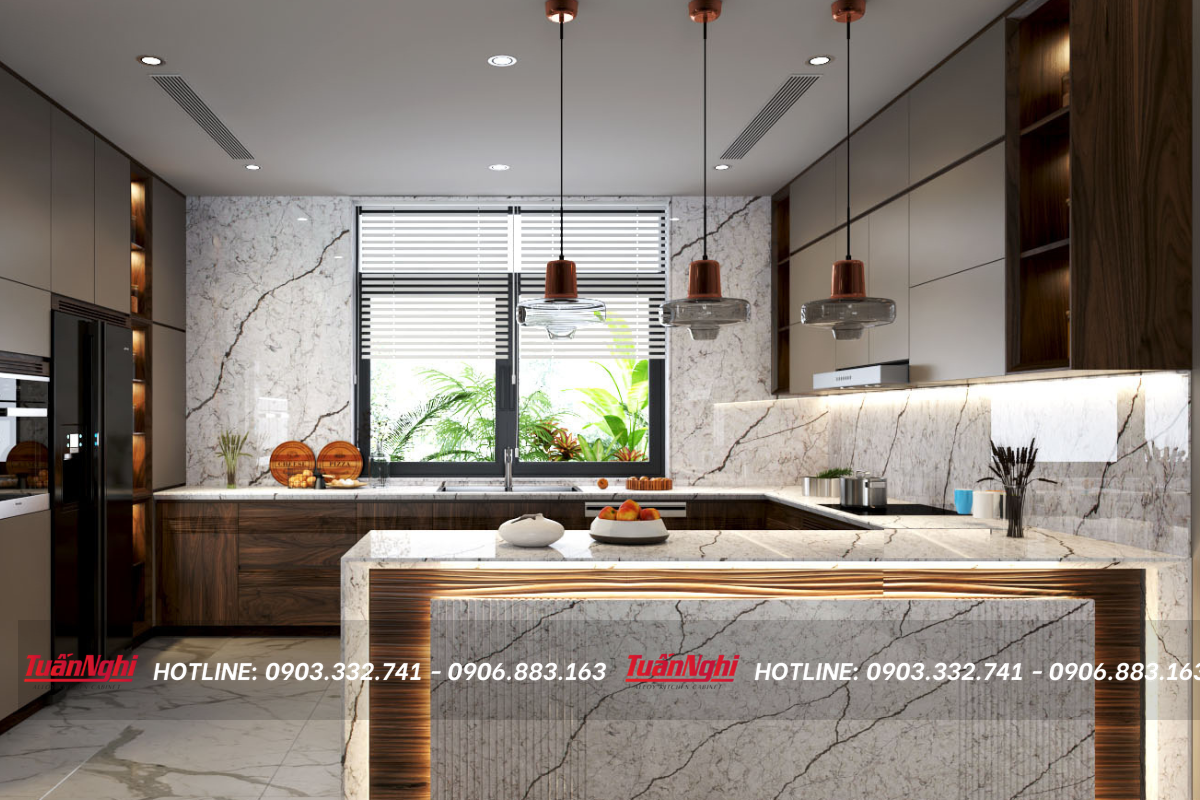 8 Loại mặt đá bếp bền và sang trọng cho nhà của bạn 15 Sử dụng mặt đá bếp giúp không gian sang trọng và sáng sủa hơn