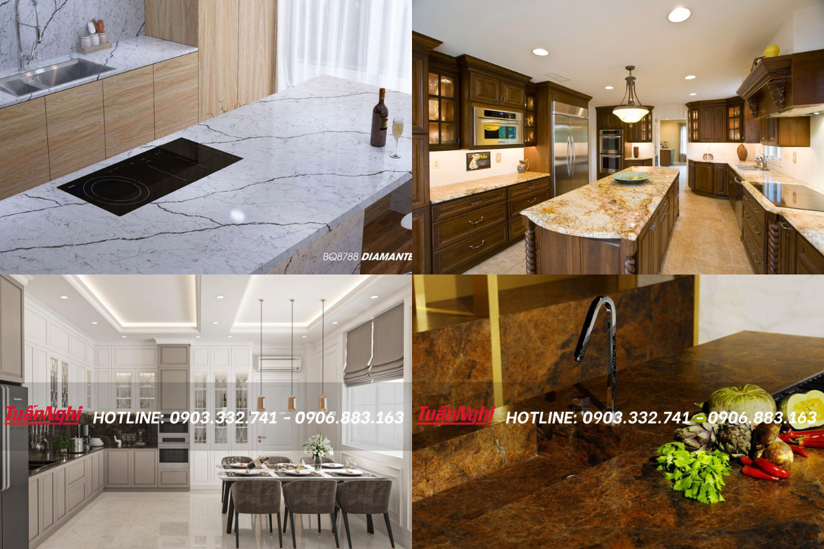 8 Loại mặt đá bếp bền và sang trọng cho nhà của bạn 16 Dùng mặt đá làm bếp giúp tăng độ bền, chống trầy xước và đa dạng thiết kế