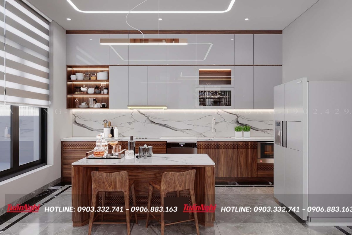 20+ Mẫu Tủ Bếp Có Máy Rửa Bát Hiện Đại Tiện Dụng 2023 115 mẫu tủ bếp có máy rửa chén
