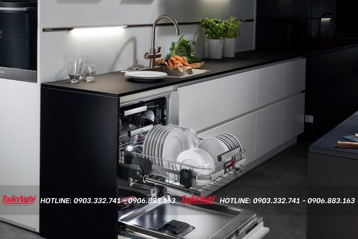 20+ Mẫu Tủ Bếp Có Máy Rửa Bát Hiện Đại Tiện Dụng 2023 108 mẫu tủ bếp có máy rửa chén