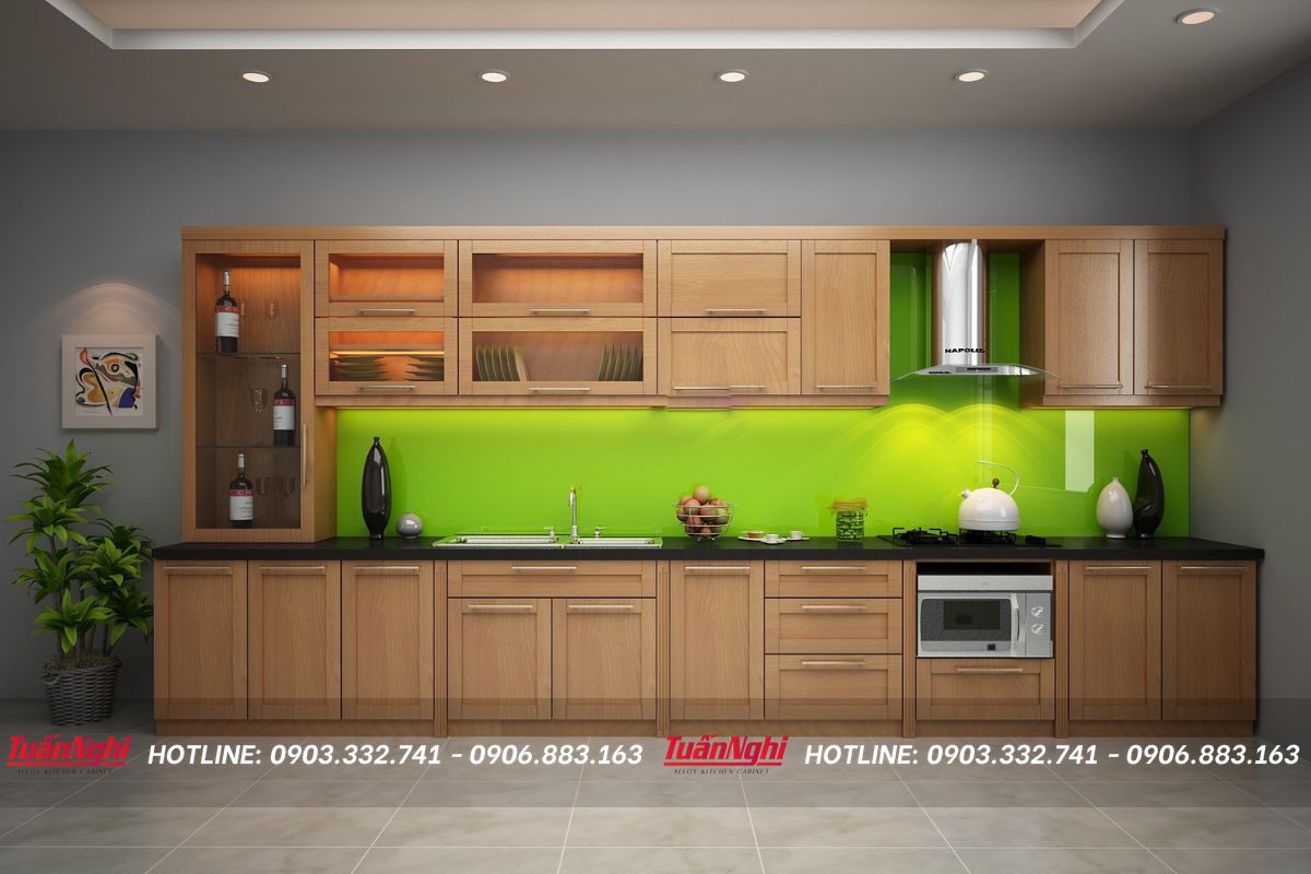 mẫu tủ bếp đơn giản