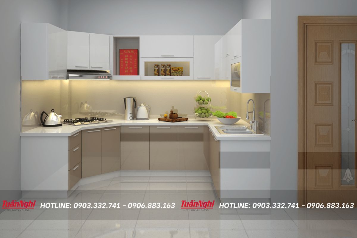 Thiết kế tủ bếp chữ G phù hợp cả không gian nhà rộng và nhỏ 