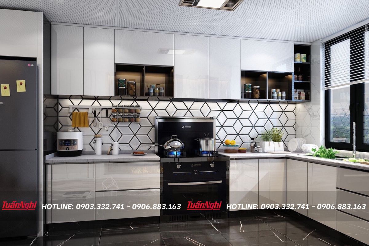 cách làm tủ bếp inox