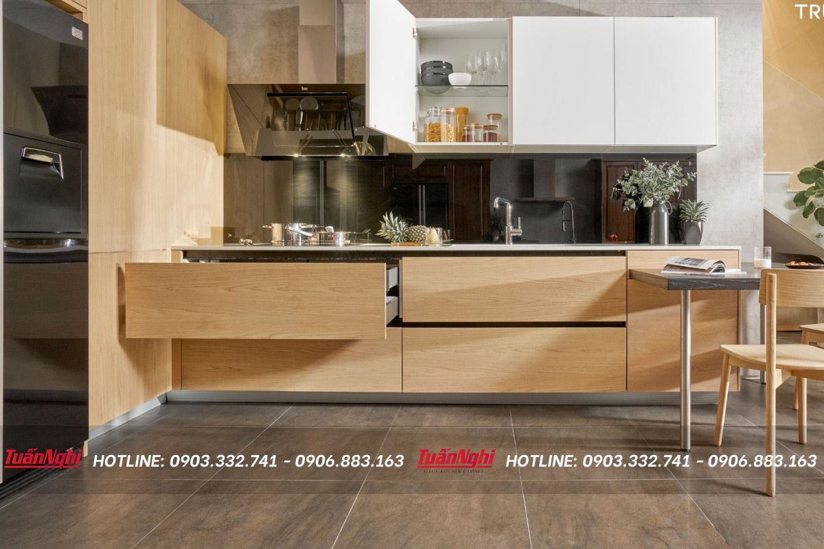 cách làm tủ bếp inox