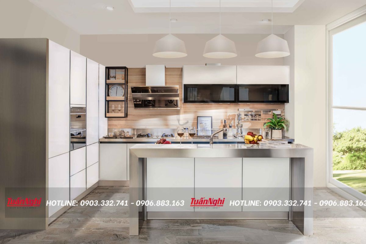 cách làm tủ bếp inox