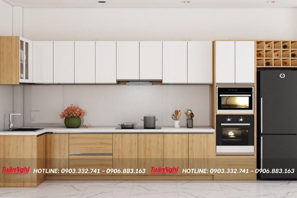 Giá tủ bếp gỗ công nghiệp