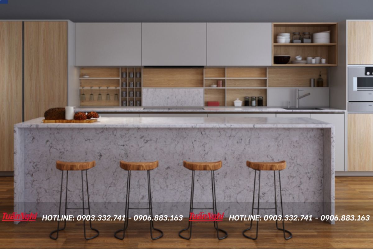 Những yếu tố ảnh hưởng đến việc xác định kích thước cho quầy bar bếp