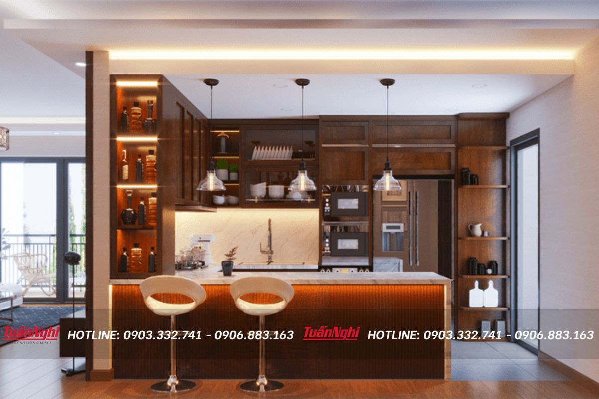 Một số mẫu quầy bar bếp đẹp mắt