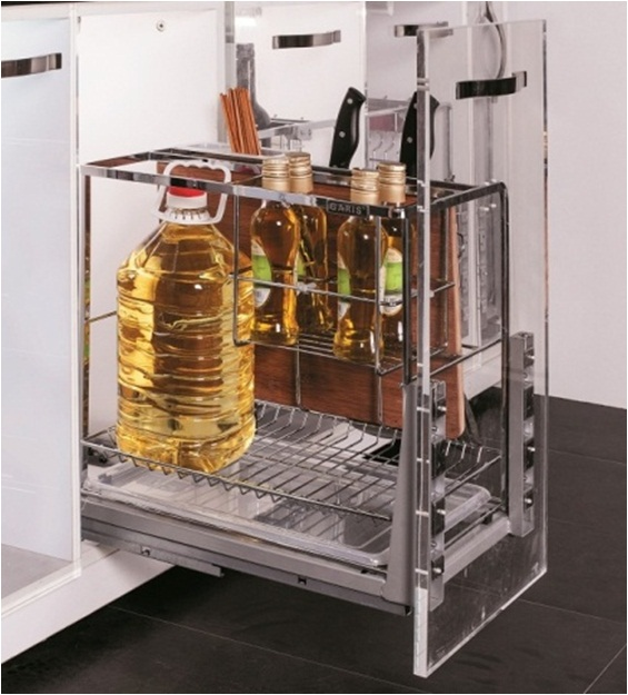 Kích thước ngăn kéo tủ bếp đựng dao thớt, gia vị 