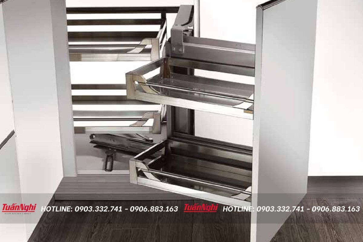 Kệ góc tủ bếp liên hoàn