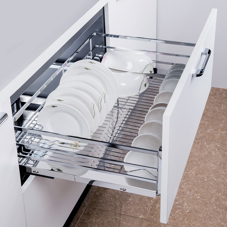 Kích thước ngăn kéo tủ bếp đựng xoong nồi và bát đĩa